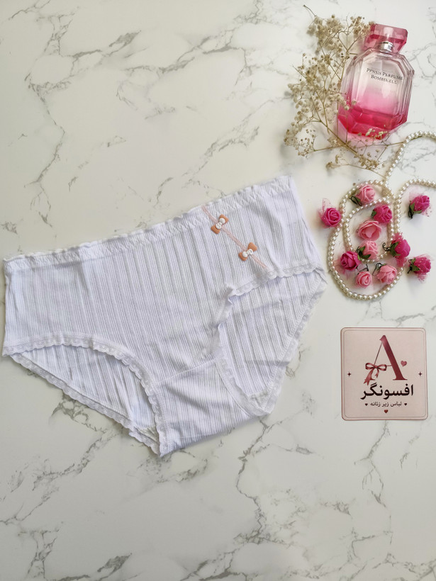 شورت نخ پنبه پاپیونی فری سایز وارداتی